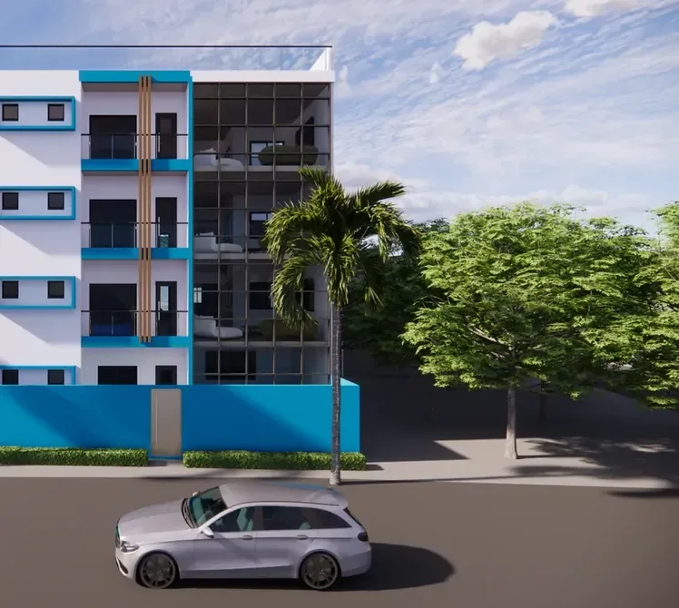 Plan villa R+3, 9 chambres avec piscine